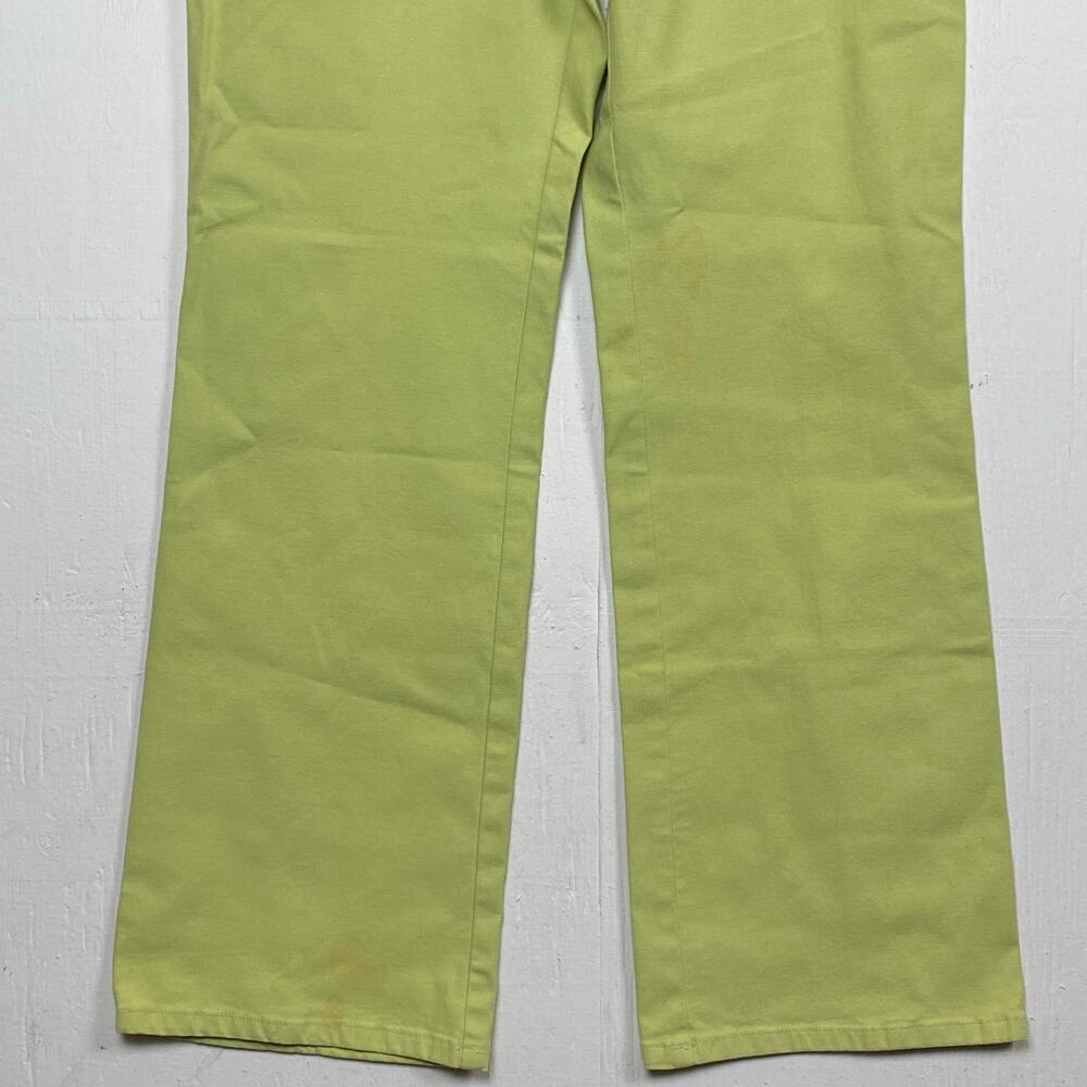 Susan Bristol Green Straight Leg Cotton Blend Pants Size 10 - Picture 3 of 12